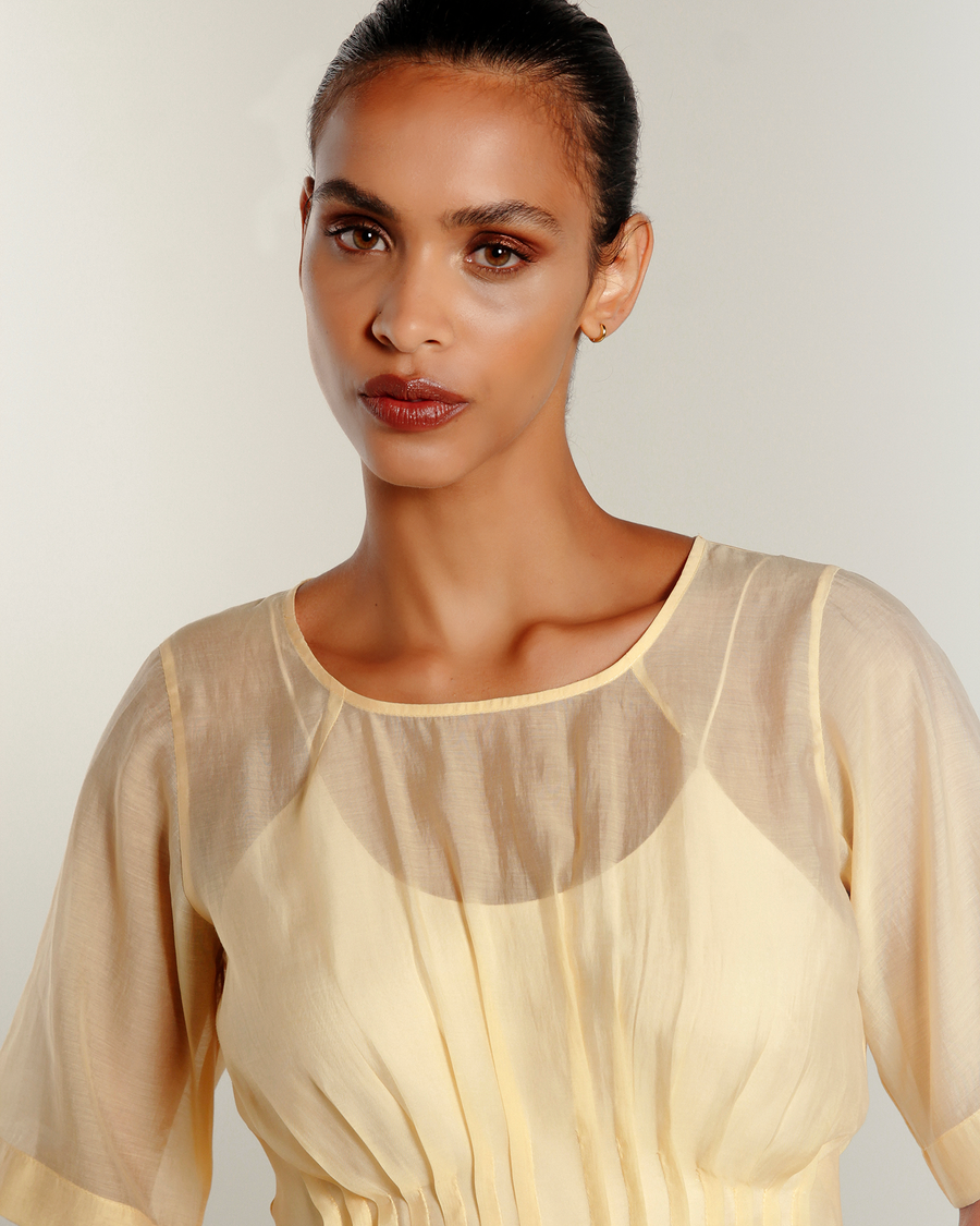 Blusa Labirinto de Rios - Amarelo