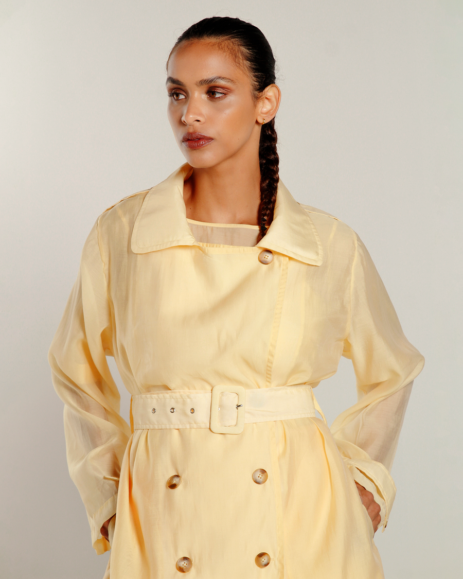 Trench Coat Oásis - Amarelo