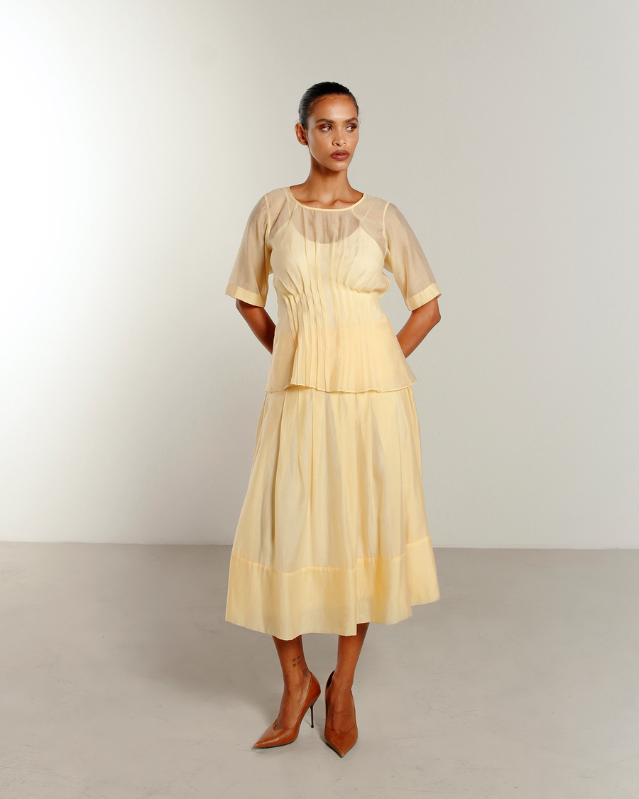 Blusa Labirinto de Rios - Amarelo