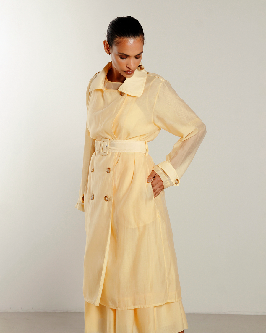 Trench Coat Oásis - Amarelo